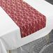 douceur d'intérieur Elipsa Tafelkleed met tafelloper 140 x 250 cm/35 x 140 cm, wit/rood/goud, polyester