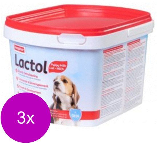 BEAPHAR Puppy Lactol - Melkvervanging - 3 x 500 g