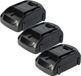 Vhbw 3x Batterie Compatible Avec Worx Wg150 Wg151e.5, 20v Powershare, Rw9161, Wg151.5, Wg152, Wg151, Wg151e Outil Électrique (1500 Mah, Li-ion, 18 V)