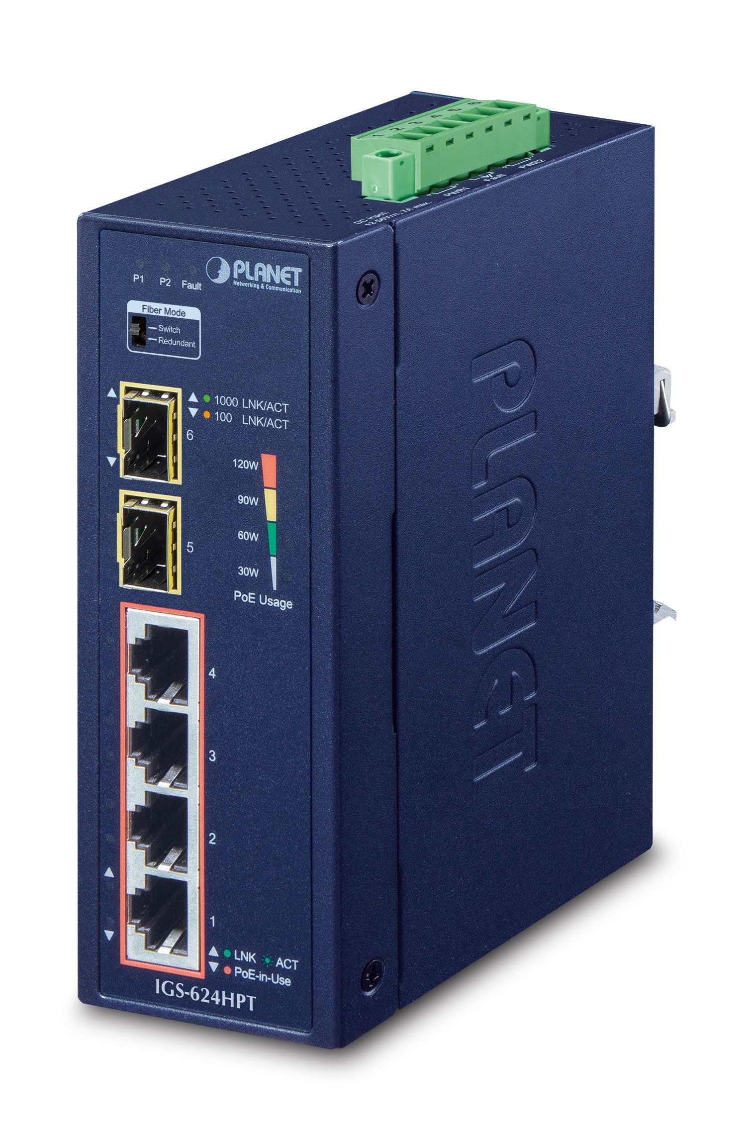 Planet IGS-624HPT - Netwerk switch - Zwart