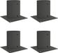 vidaXL Ronde Grondanker 4 st Antraciet 18 x 18 x 15 cm Metaal