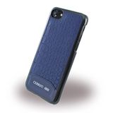 Cerruti 1881 Crocodile Print Lederen Hard Case voor iPhone 8/7 - Blauw