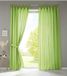 Gardinenbox Berlin, 20400N2, set van 2 gordijnen, sjaals, lussen, HxB 245x140 cm, appelgroen, ondoorzichtig, microsatijn, lichtdoorlatend, plooiband, effen mat