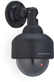 Merkloos 2x dummy dome camera met led-lampje - nep bewakingscamera binnen & buiten