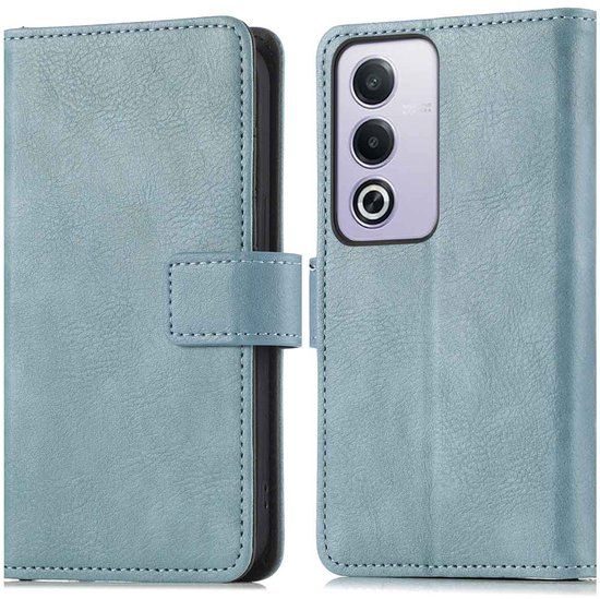 imoshion Hoesje - Geschikt voor Oppo A80 (5G) - Luxe Bookcase - Lichtblauw