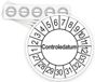 Merkloos / Sans marque Ricard Keuringsstickers Controledatum 2027 | 50 stuks, Ø 35 mm | Wit