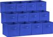 Ibenzoa® Solution de rangement peu encombrante : lot de 12 pièces, 28cm, Bleu
