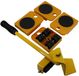 Merkloos / Sans marque Benson Meubelrollers met hefboom - 4 stuks - anti-slip - 150 kg draagkracht - compact en veelzijdig