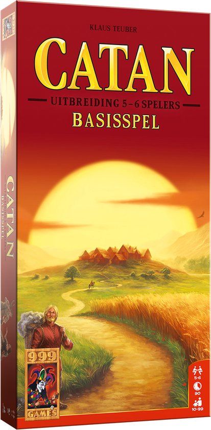999 Games Catan: Uitbreiding 5/6 spelers Bordspel - Basis Uitbreiding 5/6 - Nederlands