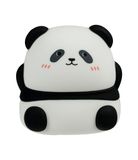 Cartomania Lamp met panda-geluid, nachtlampje, zwart, 7 kleuren, 3 geluiden, siliconen, voor kinderen en jongeren, cadeau-idee