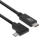 ACT USB C kabel naar USB C 90 graden - 2 m - USB 3.2 Gen 1 - AC7407