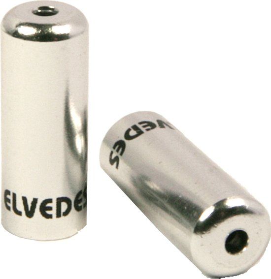 Elvedes Kabelhoedjes 4,5 X 15 Mm Messing Zilver 100 Stuks