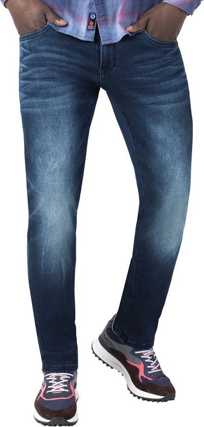 TIMEZONE Heren Slim Scotttz Jeans - Urban Blue Wash - 38W / 34L