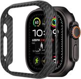Nekit Fiber - Apple Watch Ultra 3/2/1 Hoesje Kevlar Bumper Cover Dun Zwart
