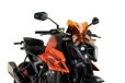 Puig 21995T Nieuwe generatie sportvoorruit voor KTM 990 Duke 2024 - Aerodynamische prestaties en sportief ontwerp, oranje