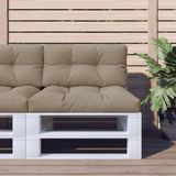 Merkloos Palletkussen - Bankkussen Outdoor - Buiten Zitten - Waterbestendig Polyester - 80x40x12 cm - Taupe