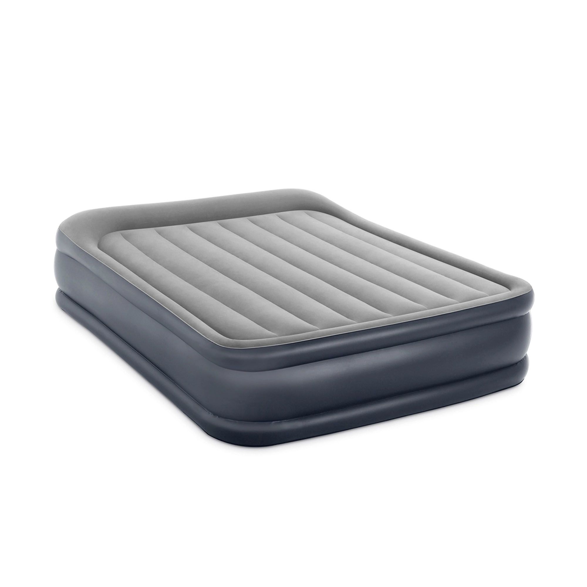 Intex DuraBeam+ Deluxe Pillow Rest Queen Air Mattress - Grey