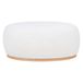 Nest of Nora Nora Poef bouclé - Voetenbank hocker 54.5x88.5x36 cm - Wit