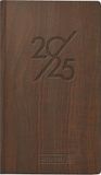 BRUNNEN Zakagenda model 756 (2025) "Nature", 2 pagina's = 1 week, A6, 144 pagina's, balacron-omslag, bruin
