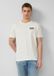 s.Oliver T-shirt met print op voorzijde - crème/navy - 3XL