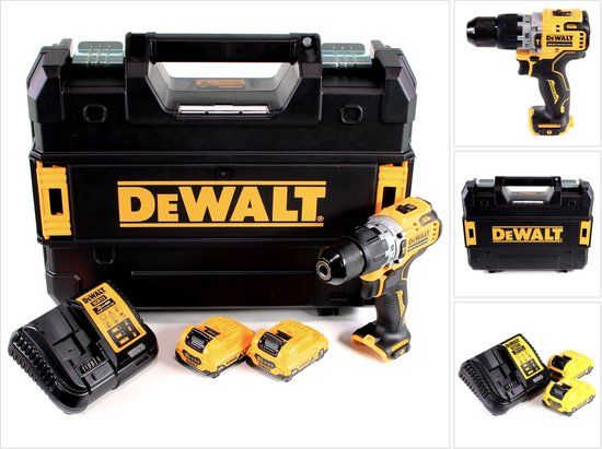 DeWalt DCD706D2-QW - Accu schroef-/klopboormachine - 12V - Incl. 2x 2.0Ah accu's en TSTAK koffer
