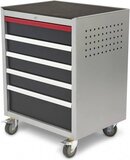 HBM 5 Laden DeLUXE PROFI Gereedschapswagen voor Werkplaatsinrichting