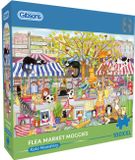 Gibsons legpuzzel Flea Market Moggies 100XXL dieren katten puzzel.