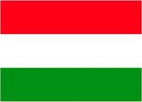Bellatio Decorations Vlag van Hongarije stickers - 10x - 7 x 10 cm