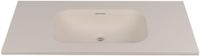 Saniclass Torino Meubelwastafel - 100.5x46x17.5cm - solid surface - 1 wasbak - zonder kraangaten - off-white