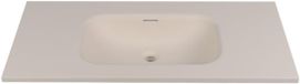 Saniclass Torino Meubelwastafel - 100.5x46x17.5cm - solid surface - 1 wasbak - zonder kraangaten - off-white