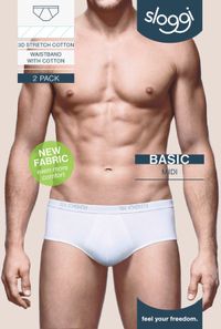 sloggi Slip Midi Basic Gris - Taille XL