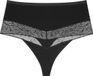 Triumph Comfort Contour Highwaist String Dames Onderbroek - Zwart