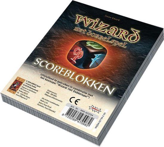 999 Games Wizard dobbelspel - Uitbreiding - Scoreblokken - 3 stuks