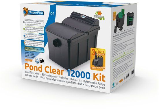 SuperFish Pond Clear 12000 Kit