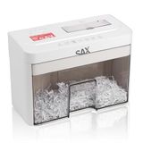 Sax Bruno Papiervernietiger – snippers 3 x 18 mm, versnippert papier, cd's en kaarten, 220 mm invoeropening, 2 vellen A4 capaciteit, 3,5 l container, stil tot 70 dB, ideaal voor kantoor en