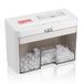 Sax Bruno Papiervernietiger – snippers 3 x 18 mm, versnippert papier, cd's en kaarten, 220 mm invoeropening, 2 vellen A4 capaciteit, 3,5 l container, stil tot 70 dB, ideaal voor kantoor en