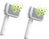 MediaShop PiddiPet IonBrush Ionen Dierenhaarborstel - dubbele ionengenerator, zelfreinigend, vermindert statische lading, geschikt voor honden & katten, 2 stuks