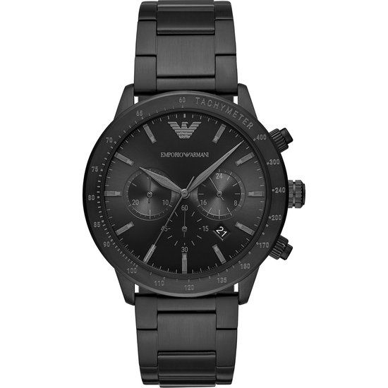 Emporio Armani Mario Herenhorloge AR11242 - Zwart - 43mm