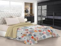 Morfeo Doubleface zomerdekbed "Fantasy", Beige/Multicolor, Eenpersoons