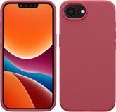 kwmobile telefoonhoesje geschikt voor Apple iPhone 17e / iPhone 16e - Hoesje met siliconen coating - Smartphone case in donkerroze