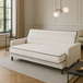 Matelas très ferme pour clic clac + alèse 120x190 x 20 cm - dim assise 60 cm - 5 zones de confort - noyau mousse rembourrage 100 % polyester - âme 100 % polyuréthane poli latex haute résilience