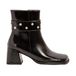 Art 11706S101003_001 Bottines en cuir brillant noir (40), 5 à 8 cm, Fermeture éclair, Classique