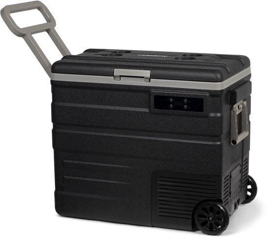 Steamy-E Single Zone Roller Elektrische Compressor Koelbox Op Wielen - 65 liter - Zwart