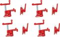 StarTech Set van vier klemmen voor het verlijmen van hout - Geschikt voor buizen van 1,9 cm - Gemaakt van gietijzer - Professionele kwaliteit - Rood