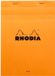 Rhodia Bloc-notes A5 Ligne 80 feuilles 80gr Marge Orange