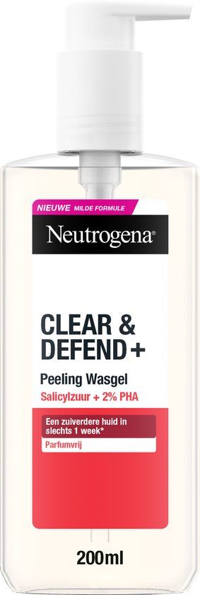 Neutrogena Clear & Defend+ Peeling Wasgel - 200ml