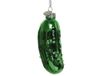 Decoris boule de Noël 8.5cm en verre, couleur vert 1 pièce