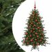 vidaXL Sapin de Noël artificiel avec boule de Noël 150 cm 150 LED Blanc chaud