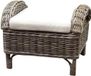 AVH-Collectie AVH Outdoor Tuinmeubelen Naturel relax voetenbank 50x65xH43 cm wit