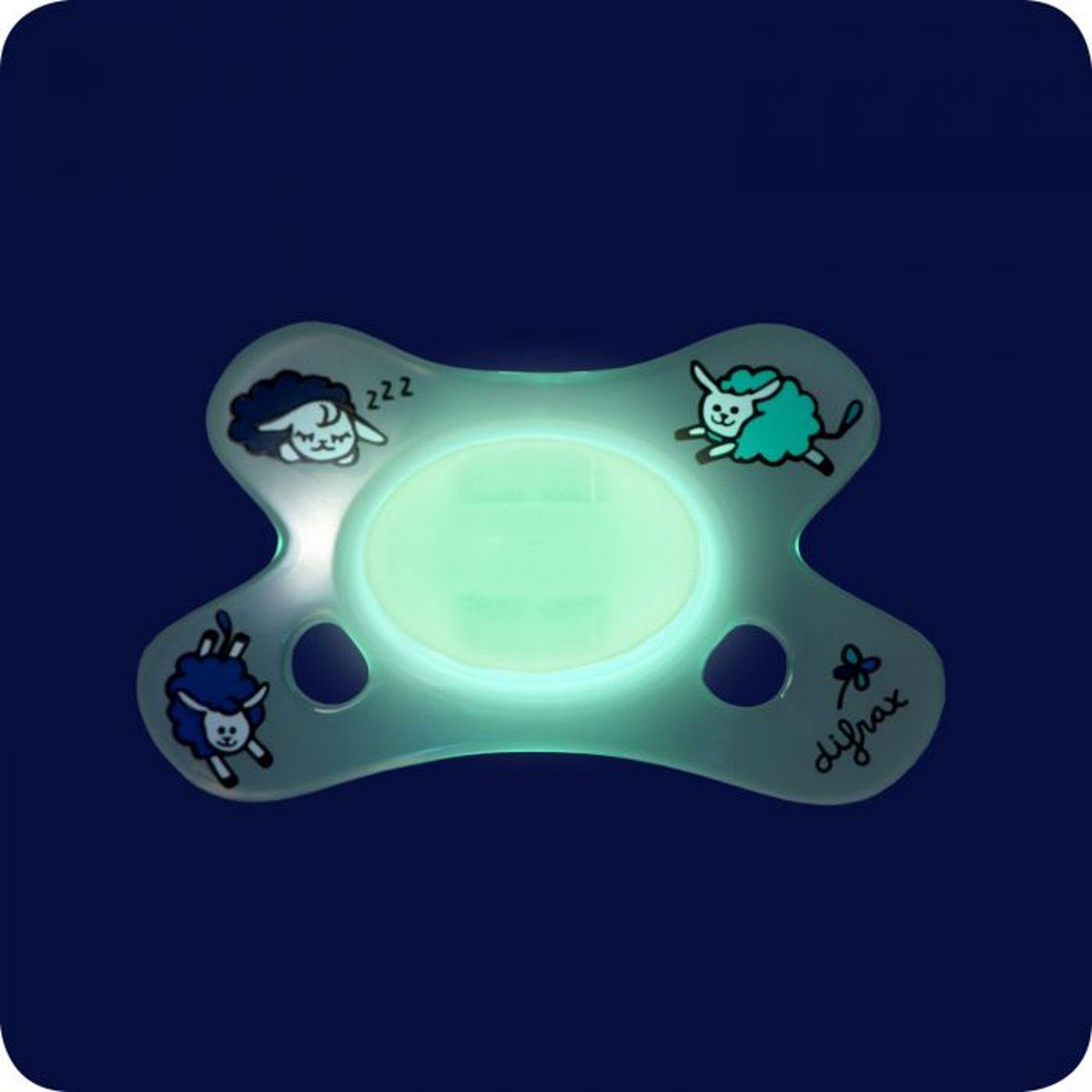 Difrax Fopspeen Dental Nacht 0-6m - Glow in the Dark